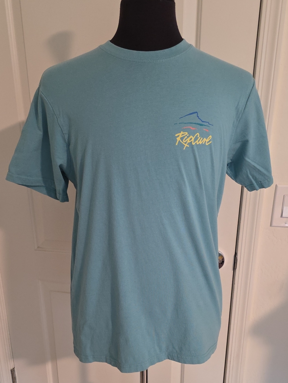 Rip Curl Teal Short-Sleeve Logo Crew Tee